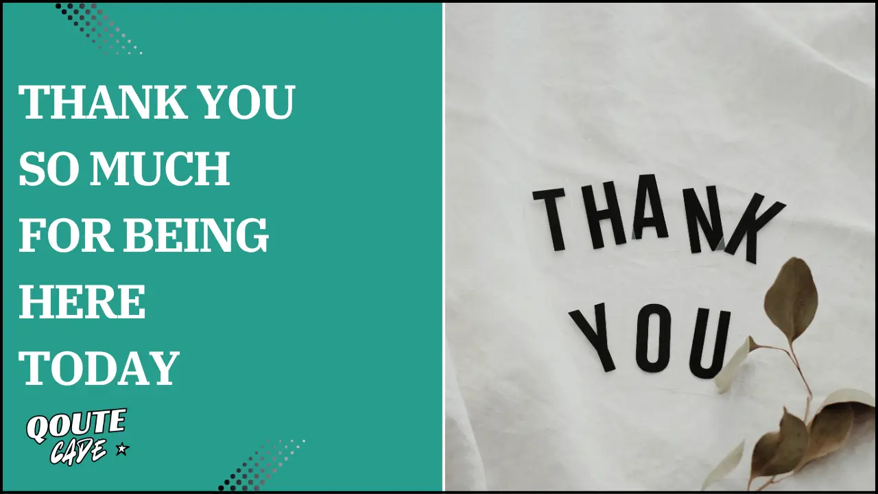 thank you so much for being here today