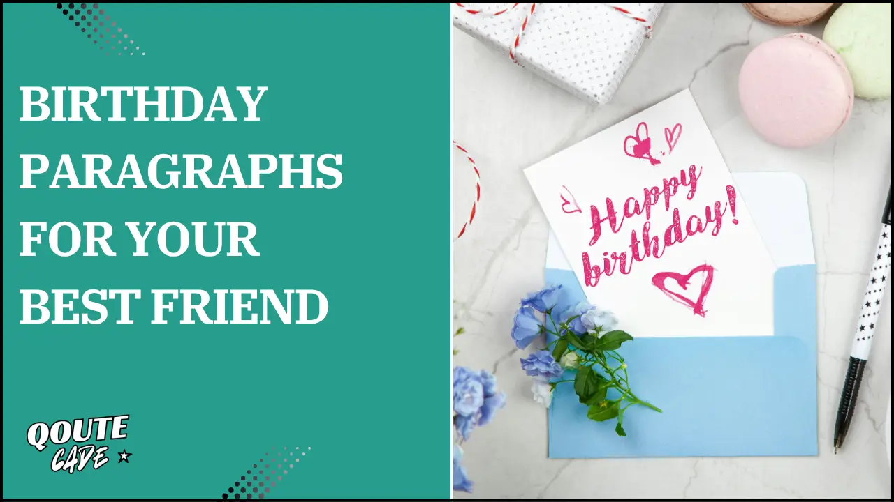 birthday paragraphs for your best friend