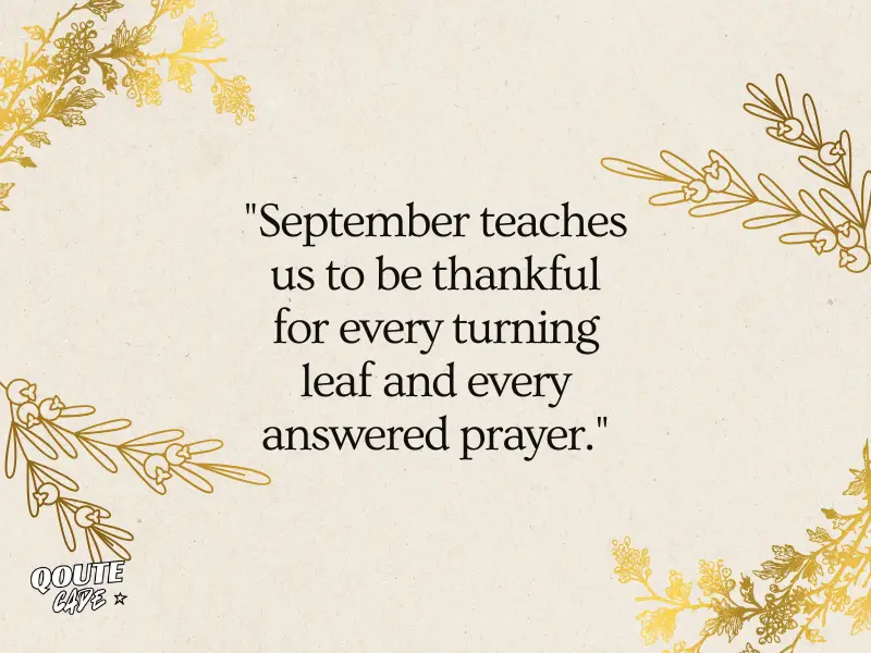 Blessed September Quotes