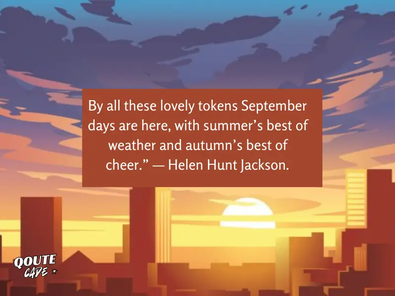Famous Quotes About September