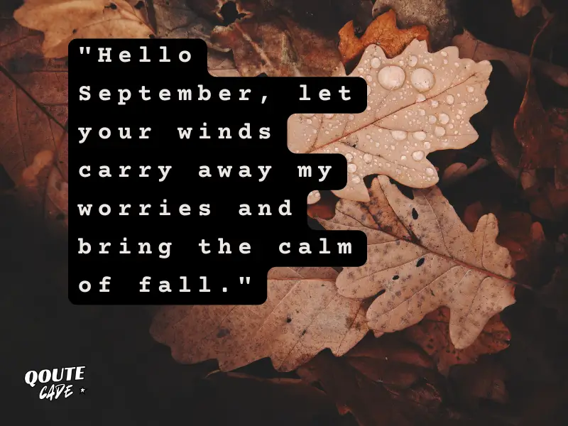 Hello September Quotes To Welcome Fall