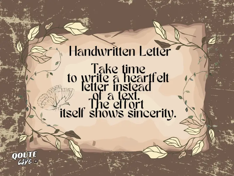 Creative Ways to Apologize (Letters, Poems, Acts)