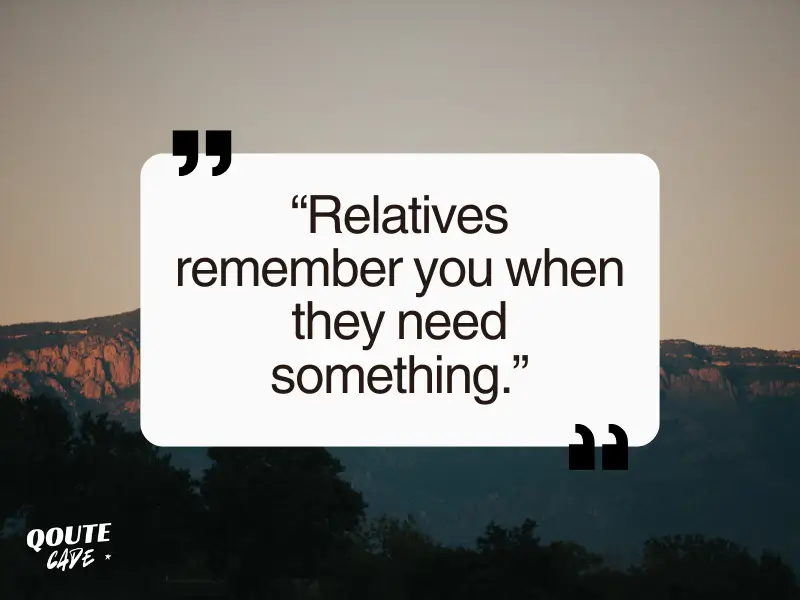 Relatives Are Just Like Other People