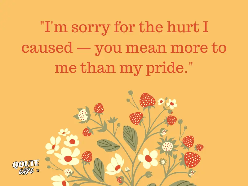 Thoughtful Sorry Messages for her