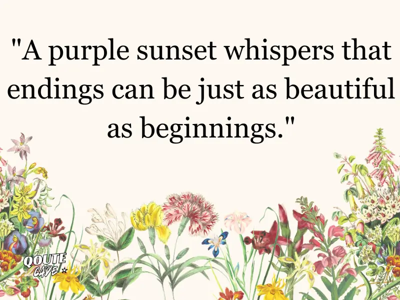 Purple Quotes about Nature Beauty